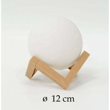 Lampa de veghe luna 3D Moon Light, lumina multicolora LED, 7 culori, schimbare culoare prin atingere, alimentare baterii, fara a