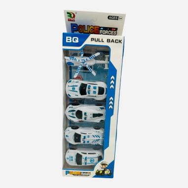 Set 5 vehicule de politie, Police Forces, 30×11×4cm, +3ani
