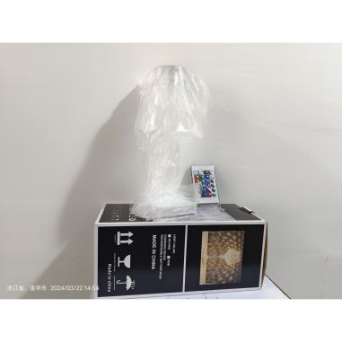 Lampa de birou pe LED RGB 16, Flippy, dimmer tactil, 3 nivele de intensitate, incarcare USB, 3W, Cristal Acrilic, 26x12 cm, cu t