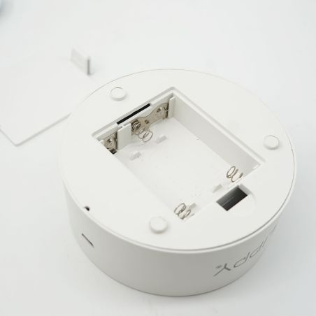 Lampa LED decorativa, Flippy, 3D, Bufnita, cu USB si baterii, 20 cm inaltime, din material acril, lumina multicolora si telecoma
