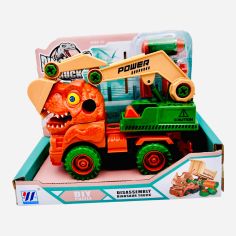 Masinuta Dinosaur Truck, DIY, multicolor, +3ani, 20×16×10cm
