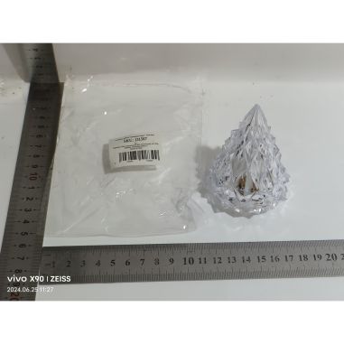 Lampa de Veghe, Flippy, Model IceBerg, Lumina Calda, cu Baterii, Transparenta, 6.5x8 cm