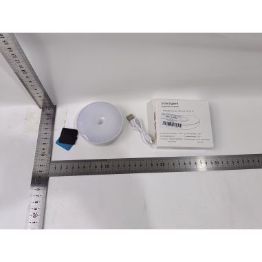 Lampa de Veghe LED, Flippy, cu Senzor de Miscare, Doua Tipuri de Lumina Alb Rece, Incarcare USB, Intrerupator On/Off/Auto, 0.6W,
