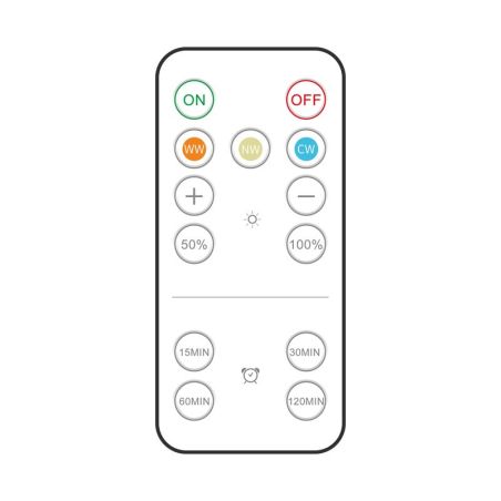 Set de 3 Lampi Led Flippy, Fara Fir, Cu Baterii, 3 Culori de Lumina, cu Telecomanda, din Plastic, Alb