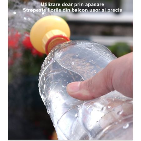 Set 2 capace de sticla pentru irigat florile Flippy, stropitoare si teava, practic si usor de utilizat, portabil, reutilizabil, 