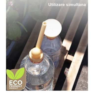 Set 2 capace de sticla pentru irigat florile Flippy, stropitoare si teava, practic si usor de utilizat, portabil, reutilizabil, 