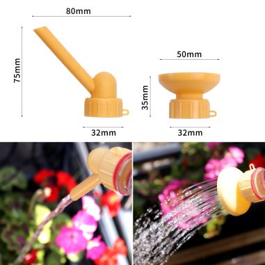 Set 2 capace de sticla pentru irigat florile Flippy, stropitoare si teava, practic si usor de utilizat, portabil, reutilizabil, 