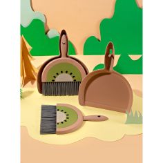 Set Mini Matura si Faras, Flippy, Uz Casnic, pentru Birou, Bucatarie, Casa, Model Kiwi, Maro-Verde