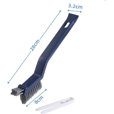 Perie 3in1 de Curatat Podele si Rosturi, Flippy, Lungime Maner 28 cm, Peri din PP, Otel si Plastic, Cleste pentru Scame si Par I