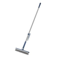 Perie de Curatare pentru Podele si Rosturi, Flippy, Lungime Maner 105 cm, Capat Pivotant 180 Grade, Peri din PP, Otel si Plastic