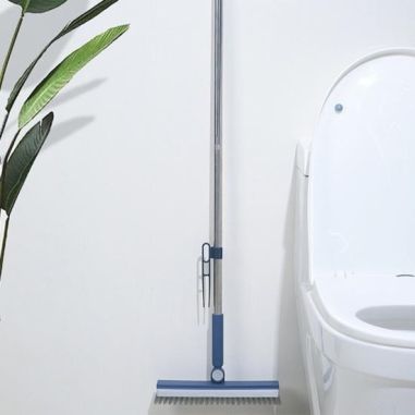 Perie de Curatare pentru Podele si Rosturi, Flippy, Lungime Maner 105 cm, Capat Pivotant 180 Grade, Peri din PP, Otel si Plastic