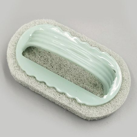 Perie de curățare cu mâner, Flippy, perie pentru gresie, baie, Bucătărie, Culoare: Verde