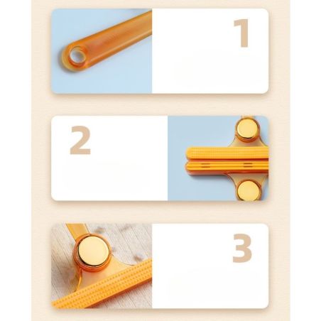 Perie de Indepartare a Scamelor, Flippy, pentru Haine si Par de Animale, cu Doua Fete, Manual, Multifunctional, 12x14.5 cm, Acce