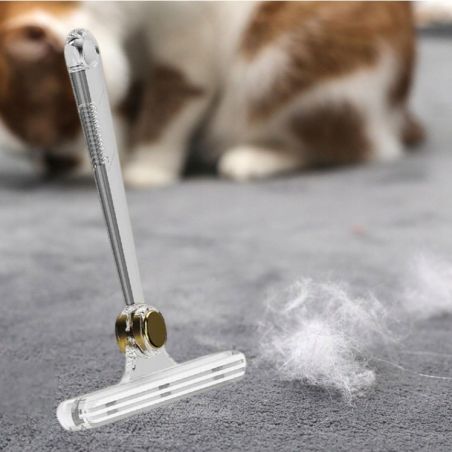 Perie de Indepartare a Scamelor, Flippy, pentru Haine si Par de Animale, cu Doua Fete, Manual, Multifunctional, 12x14.5 cm, Acce