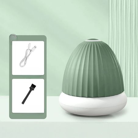 Aparat de Scame 2 in 1, Flippy, Curatare Haine si Lampa de Veghe, 3 Trepte, Incarcare Tip C, 4 W, 9 x 10 cm, Verde