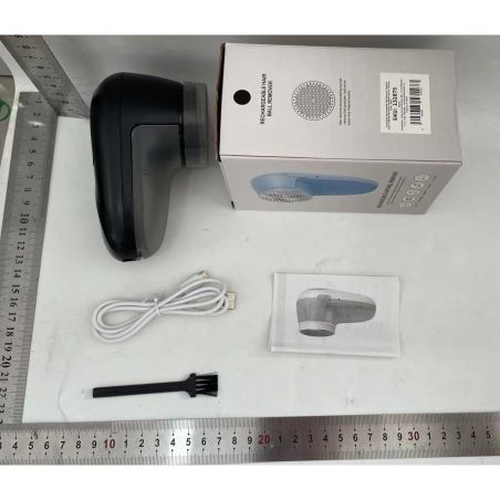 Aparat Scame si Par Haine, Flippy, Electric, USB inclus, Periuta Curatare, pentru Diferite Tesaturi, 13 x 6.8 x 5.8 cm, Negru