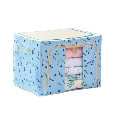 Cutie de Depozitare Pliabila, Flippy, 24 L, Panza Oxford, 40x30x20 cm, Fereastra Frontala, 2 Usi de Acces cu Fermoar Bidirection