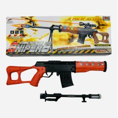 Pusca de jucarie Snnipers Stunning Shooting Game, cu sunete si lumini, 55.5×20.5×5cm, +3ani