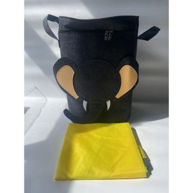 Cutie de Depozitare 2In1, Flippy, Impermeabila, Covor pentru Jucarii si Lego 150cm, Capacitate Mare, cu Manere, cu Sfori, Inalti