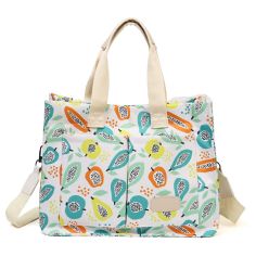 Geanta de Mana/Umar, Multifunctionala, Flippy, Inchidere cu Capsa, Imprimeu Fructe, Material Textil, 33.5 x 25 x 14.5 cm, Multic