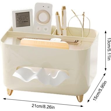 Suport pentru Servetele, Flippy, Cutie Multifunctionala, Design Minimalist, ABS, cu Suport pentru Obiectele Personale, pentru Bi