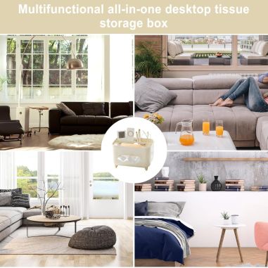 Suport pentru Servetele, Flippy, Cutie Multifunctionala, Design Minimalist, ABS, cu Suport pentru Obiectele Personale, pentru Bi