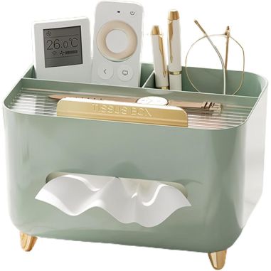 Suport pentru Servetele, Flippy, Cutie Multifunctionala, Design Minimalist, ABS, cu Suport pentru Obiectele Personale, pentru Bi