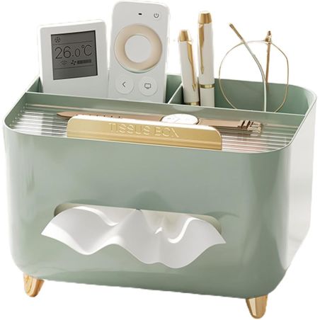 Suport pentru Servetele, Flippy, Cutie Multifunctionala, Design Minimalist, ABS, cu Suport pentru Obiectele Personale, pentru Bi