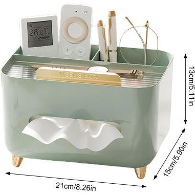 Suport pentru Servetele, Flippy, Cutie Multifunctionala, Design Minimalist, ABS, cu Suport pentru Obiectele Personale, pentru Bi