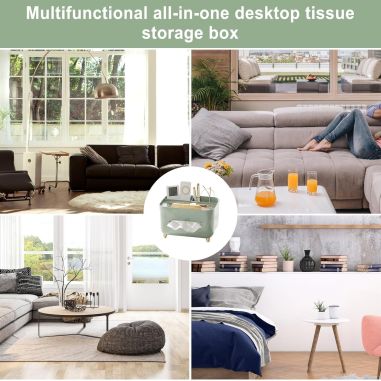 Suport pentru Servetele, Flippy, Cutie Multifunctionala, Design Minimalist, ABS, cu Suport pentru Obiectele Personale, pentru Bi