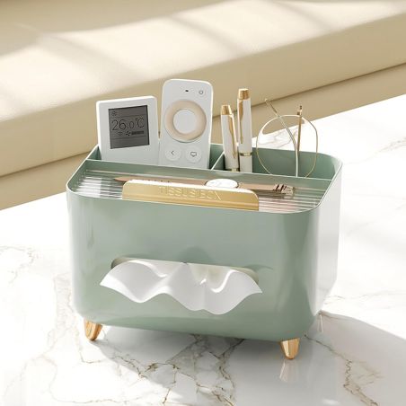 Suport pentru Servetele, Flippy, Cutie Multifunctionala, Design Minimalist, ABS, cu Suport pentru Obiectele Personale, pentru Bi