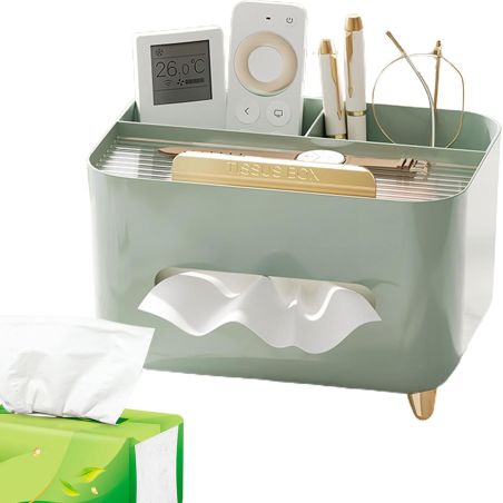 Suport pentru Servetele, Flippy, Cutie Multifunctionala, Design Minimalist, ABS, cu Suport pentru Obiectele Personale, pentru Bi
