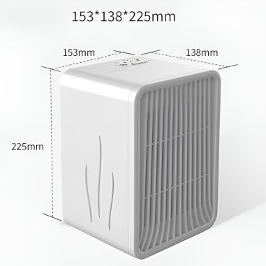 Mini Incalzitor pentru Birou, Flippy, Incalzire si Racire, 1000-1200W, cu Lumini, cu Maner, Lungime Cablu 1.5 m, 3 Trepte de Tem