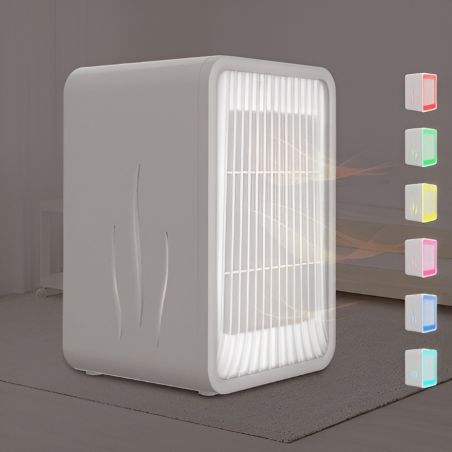 Mini Incalzitor pentru Birou, Flippy, Incalzire si Racire, 1000-1200W, cu Lumini, cu Maner, Lungime Cablu 1.5 m, 3 Trepte de Tem