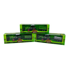 Tractor cu Remorca si Accesorii Die-Cast – Model Agricol...