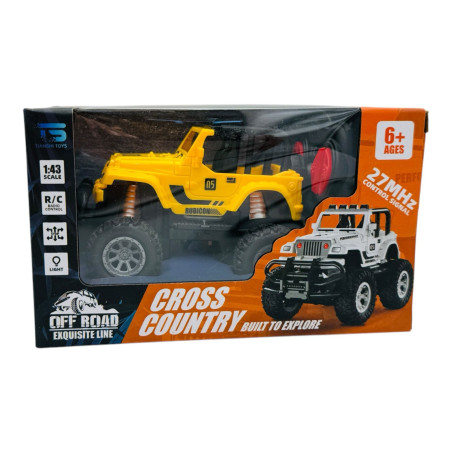 Masinuta RC Off-Road Cross Country cu Telecomanda, Scara 1:43, Lumini LED, 3 Culori Disponibile, 17×10.5×9.5cm