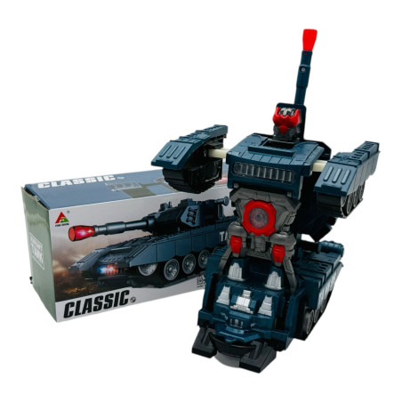 Tanc Transformabil 2-în-1 - Vehicul si Robot Clasic cu Detalii Realiste