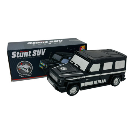 SUV Stunt 360° cu Lumini si Sunete, 18x10x8 cm - Masina de Cascadorii Interactive