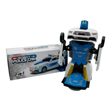 Masina de Politie Transformabila 2-în-1 - Robot si Vehicul Intr-o Singura Jucarie