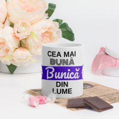 Cana personalizata „Cea mai bună bunica din lume” – 11...