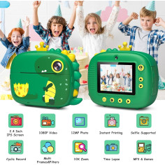 Camera foto pentru copii, cu printare, jocuri, USB,...