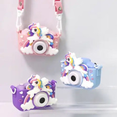 Camera foto pentru fetițe, model unicorn, incarcare USB,...