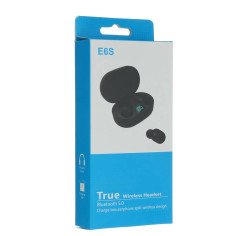Casti wireless E6S, 3.7v, semnal pana la 10m, autonomie 3.5h
