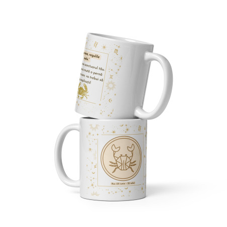 Cana personalizata „Rac – Sensibilitate si Loialitate” – 11 oz. 330 ml