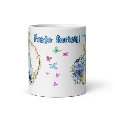 Cana personalizata, Initiala R - Cadou Special de Paste – 11 oz. 330 ml