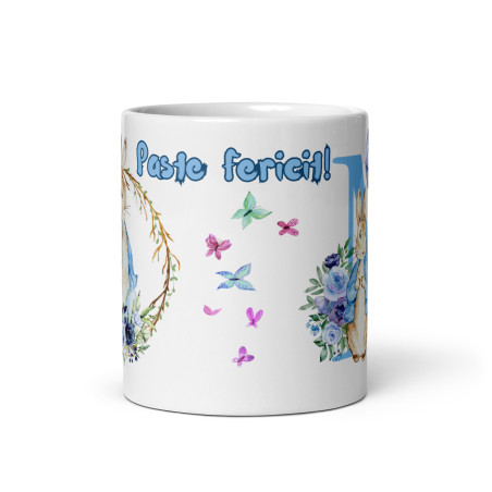 Cana personalizata, Initiala M - Cadou Special de Paste – 11 oz. 330 ml