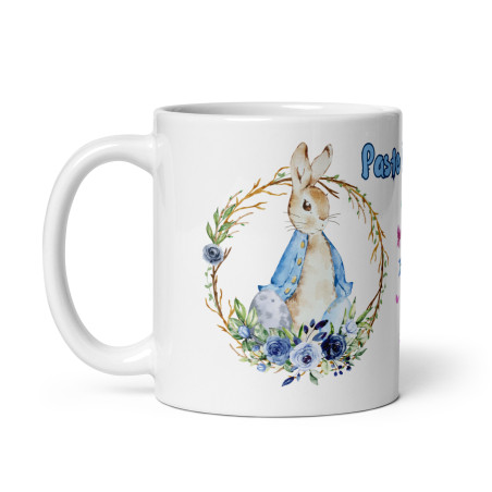 Cana personalizata, Initiala E - Cadou Special de Paste – 11 oz. 330 ml