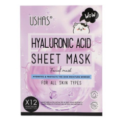 USHAS Hyaluronic Acid Sheet Mask – Mască de Față cu Acid...