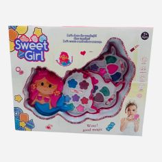 Trusa de farduri pentru fetite, model Sirena, Sweet Girl, 37.5×30.5×6.5cm, multicolor, +3ani