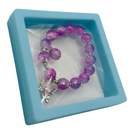 Bratara Copii Fashion Jewelry – 4 Bucăți, Mărgele Colorate, Charm Unicorn